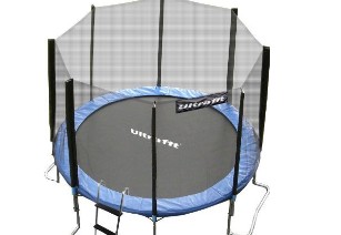 Ultrafit Jumper trampoline de jardin 366 cm avec filet de securite 4 pieds Conforme aux DERNIERES directives en matiere de securite Modele 2012 jusqu'a 180 kg